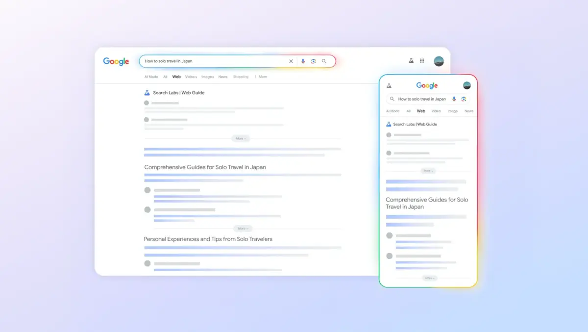 Google представляє Web Guide: штучний інтелект кардинально змінює пошук в інтернеті